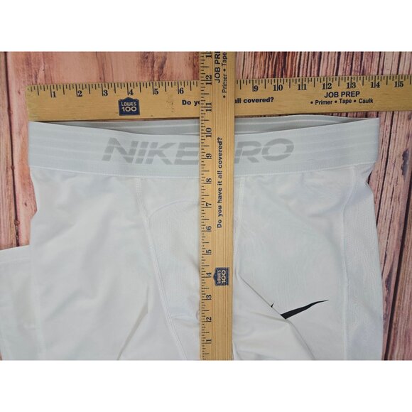 Nike Pro Men's White Dri-FIT Tight Fit Compression Pants Large - Picture 9 of 10